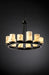 Justice Designs - FAL-8768-10-MBLK - 12 Light Chandelier - LumenAria - Matte Black