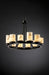 Justice Designs - FAL-8768-12-MBLK - 12 Light Chandelier - LumenAria - Matte Black