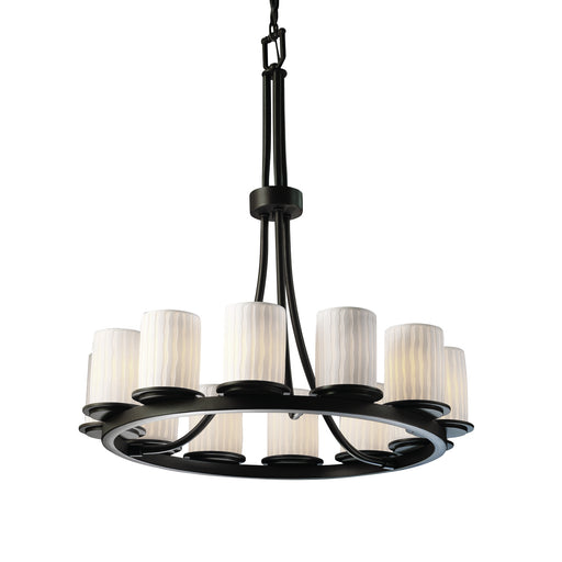 Limoges 12 Light Chandelier Dark Bronze