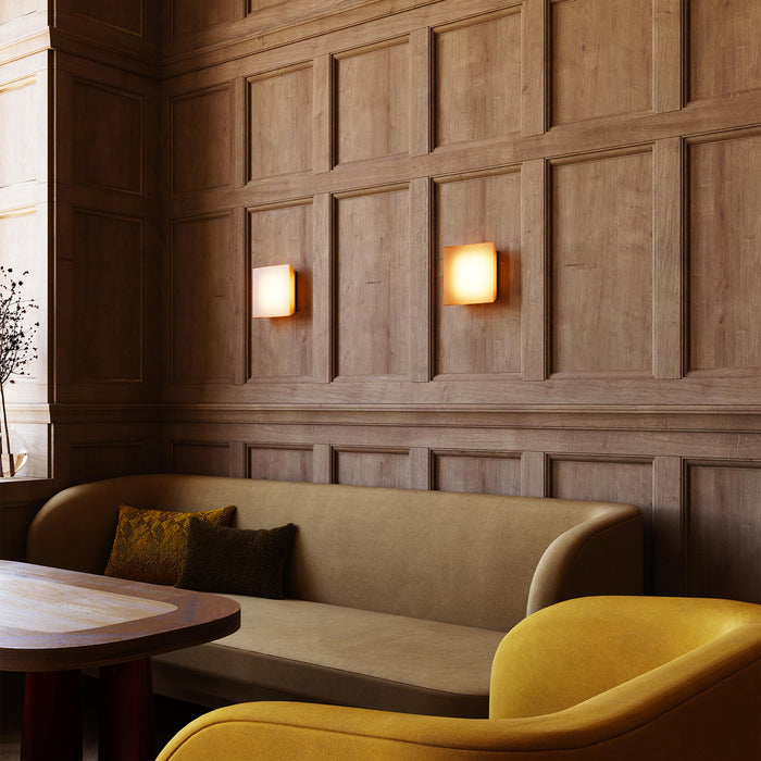 Mist LED Wall Sconce Textured White-Sconces-Sonneman-Lighting Design Store