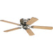 Progress Lighting - P2525-09 - 52" Ceiling Fan - AirPro Hugger - Brushed Nickel