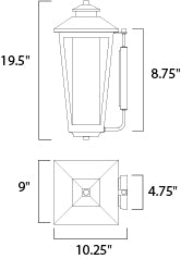 Aberdeen Outdoor Wall Lantern-Exterior-Maxim-Lighting Design Store