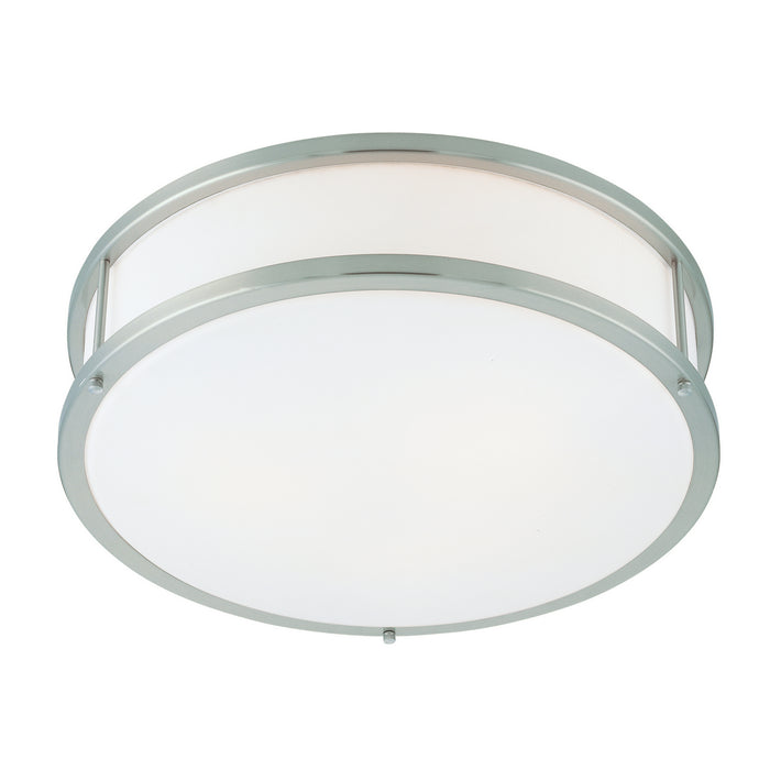 Access - 50080-BS/OPL - Two Light Flush Mount - Conga - Brushed Steel
