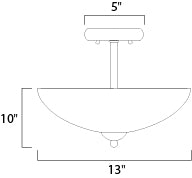 Taylor Semi-Flush Mount-Semi-Flush Mts.-Maxim-Lighting Design Store