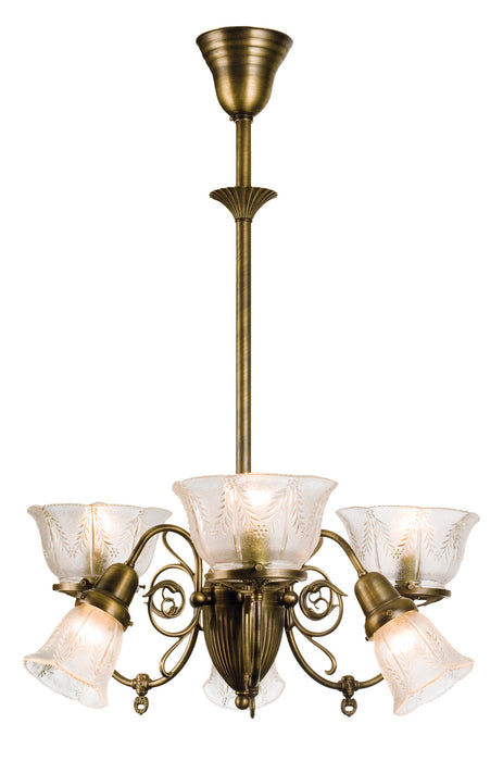 Meyda Tiffany - 50758 - Six Light Chandelier - Revival - Antique
