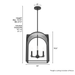 Dukestown Pendant-Foyer/Hall Lanterns-Hunter-Lighting Design Store