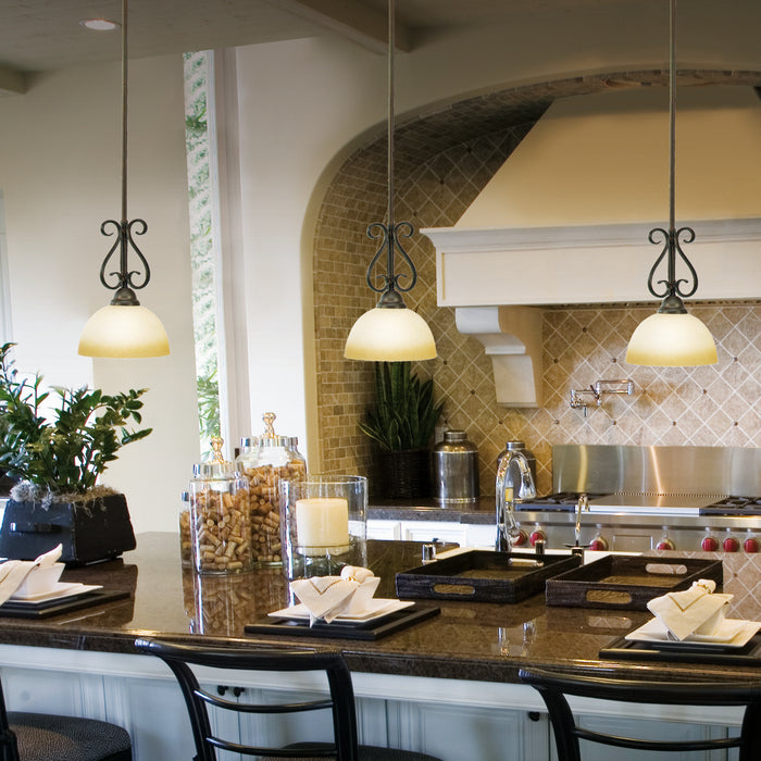 Golden - 1567-M1L PC - One Light Mini Pendant - Riverton - Peppercorn