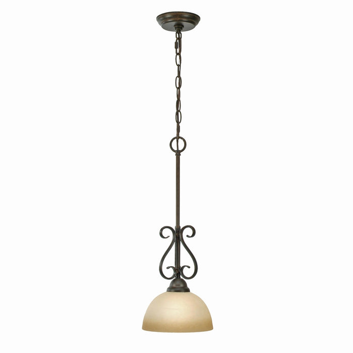 Golden - 1567-M1L PC - One Light Mini Pendant - Riverton - Peppercorn