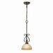 Golden - 1567-M1L PC - One Light Mini Pendant - Riverton - Peppercorn