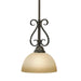 Golden - 1567-M1L PC - One Light Mini Pendant - Riverton - Peppercorn