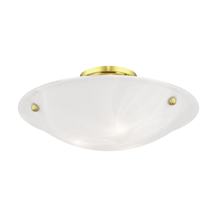 Livex Lighting - 4274-02 - Three Light Ceiling Mount - Oasis - Polished Brass
