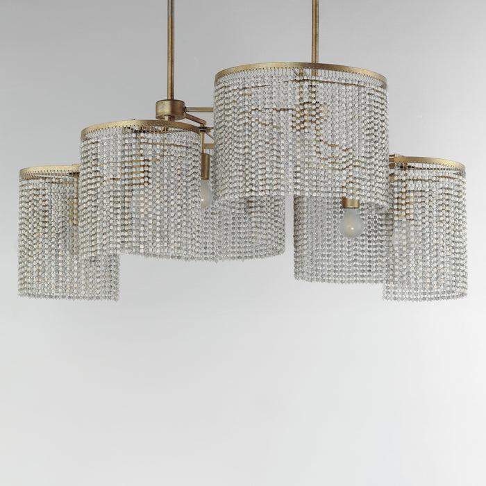 Fontaine Six Light Linear Pendant-Large Chandeliers-Maxim-Lighting Design Store