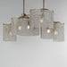 Fontaine Six Light Linear Pendant-Large Chandeliers-Maxim-Lighting Design Store