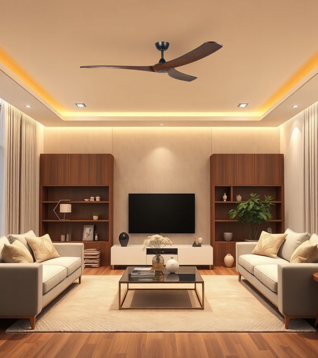 Williwaw 72"Ceiling Fan Matte Black-Fans-Eglo USA-Lighting Design Store