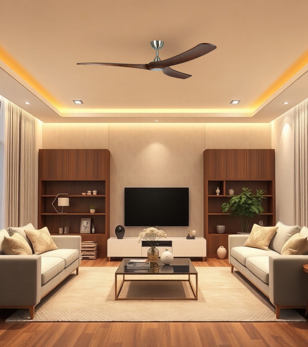 Williwaw 72"Ceiling Fan Brushed Nickel-Fans-Eglo USA-Lighting Design Store