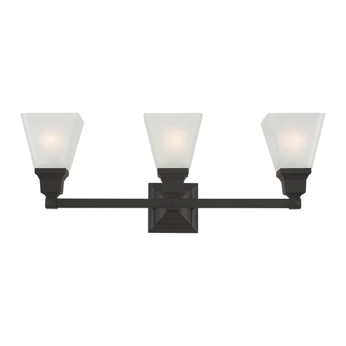 Livex Lighting - 1033-07 - Three Light Bath Vanity - Mission - Bronze