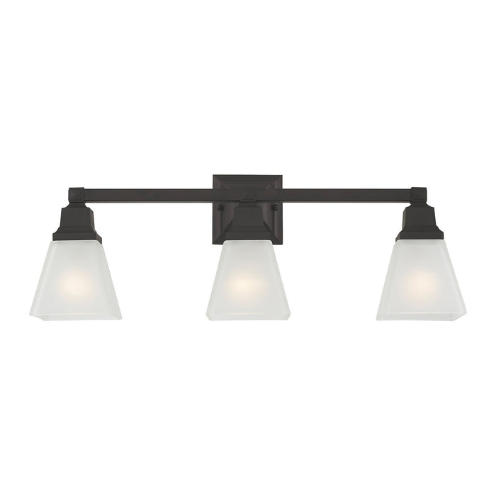 Livex Lighting - 1033-07 - Three Light Bath Vanity - Mission - Bronze