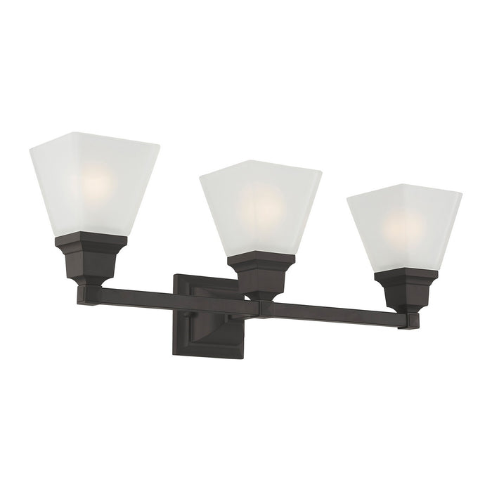 Livex Lighting - 1033-07 - Three Light Bath Vanity - Mission - Bronze