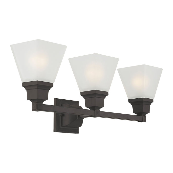 Livex Lighting - 1033-07 - Three Light Bath Vanity - Mission - Bronze