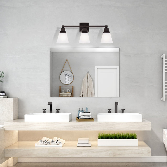 Livex Lighting - 1033-07 - Three Light Bath Vanity - Mission - Bronze