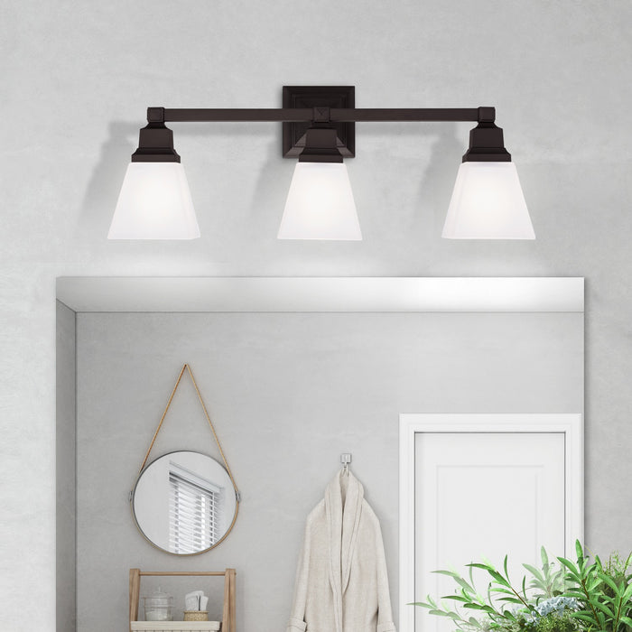 Livex Lighting - 1033-07 - Three Light Bath Vanity - Mission - Bronze