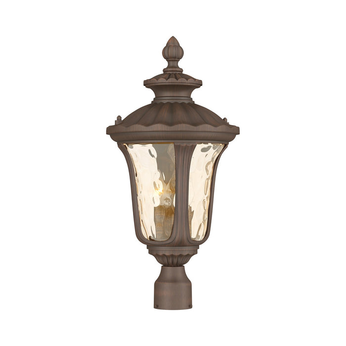 Livex Lighting - 7659-58 - Three Light Post-Top Lanterm - Oxford - Hand Applied Imperial Bronze