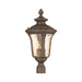 Livex Lighting - 7659-58 - Three Light Post-Top Lanterm - Oxford - Hand Applied Imperial Bronze