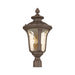 Livex Lighting - 7659-58 - Three Light Post-Top Lanterm - Oxford - Hand Applied Imperial Bronze