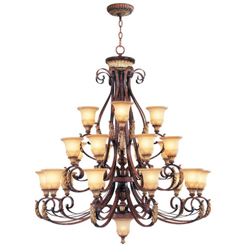 Livex Lighting - 8569-63 - 23 Light Chandelier - Villa Verona - Hand Applied Verona Bronze w/ Aged Gold Leafs