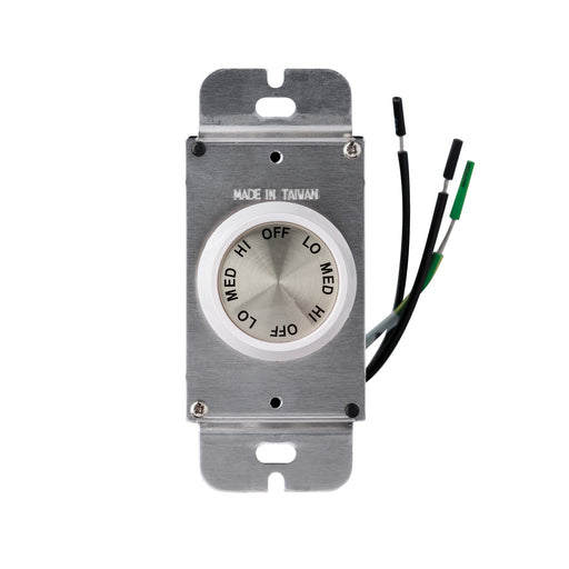 Universal 3 Speed Rotary Wall Control White