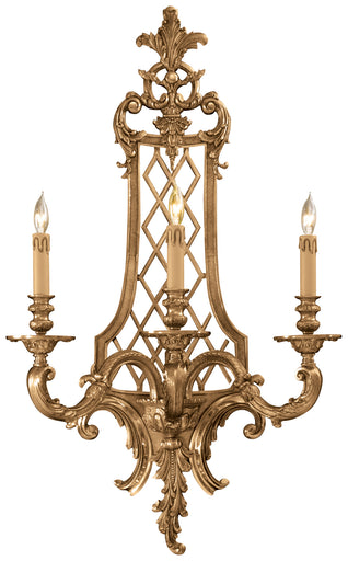 Metropolitan Family Three Light Wall Sconce Renaissance Gold