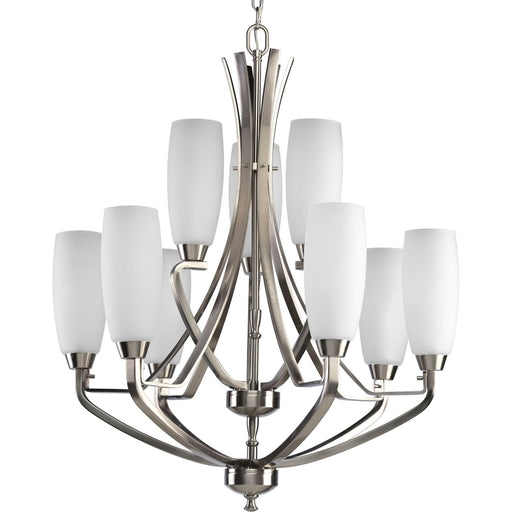 Progress Lighting - P4439-09 - Nine Light Chandelier - Wisten - Brushed Nickel