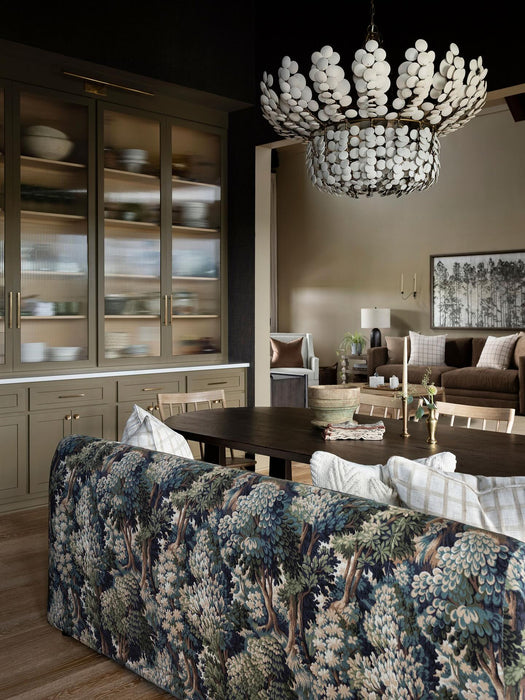 Bilal Eight Light Chandelier Ivory-Large Chandeliers-Arteriors-Lighting Design Store