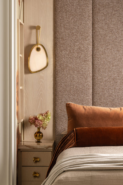 Vela LED Wall Sconce Vintage Brass-Sconces-Corbett Lighting-Lighting Design Store