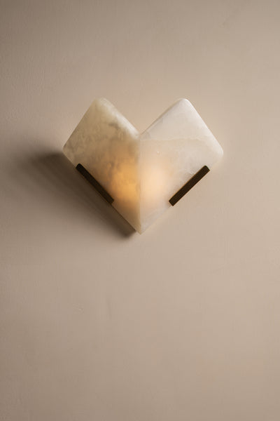 Geo LED Wall Sconce Vintage Brass-Sconces-Corbett Lighting-Lighting Design Store