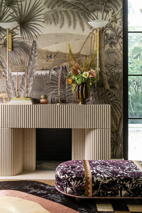 Coppa One Light Wall Sconce Vintage Gold Leaf-Sconces-Corbett Lighting-Lighting Design Store