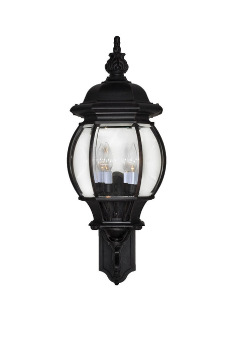 Maxim - 1037BK - Four Light Outdoor Wall Lantern - Crown Hill - Black