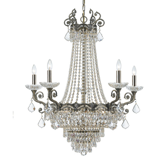 Majestic 11 Light Chandelier Historic Brass