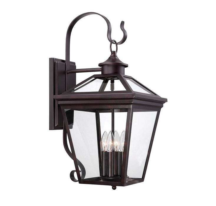 Savoy House - 5-142-13 - Four Light Outdoor Wall Lantern - Ellijay - English Bronze