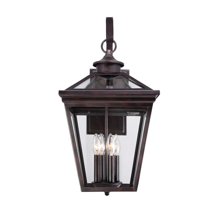Savoy House - 5-142-13 - Four Light Outdoor Wall Lantern - Ellijay - English Bronze