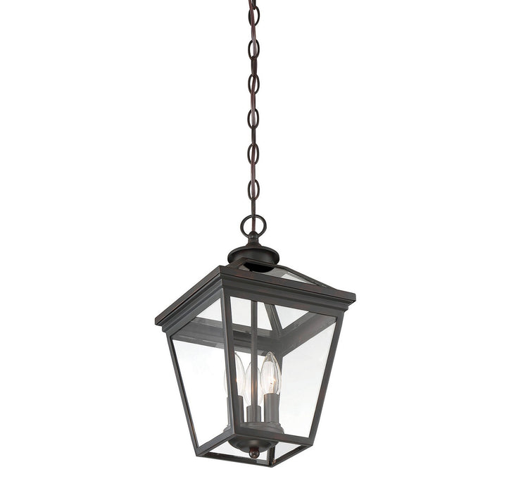 Savoy House - 5-146-13 - Three Light Hanging Lantern - Ellijay - English Bronze