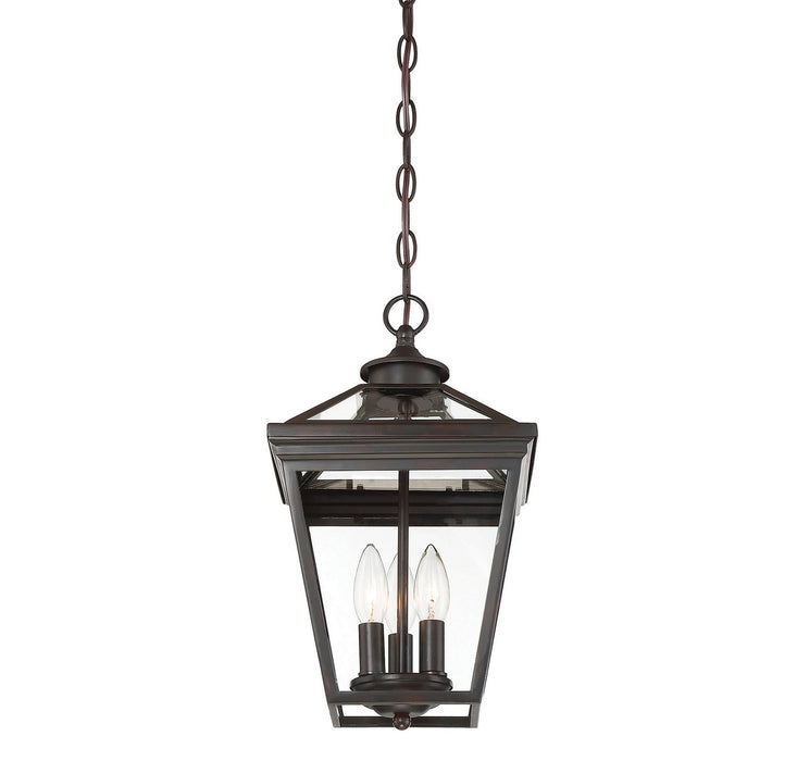 Savoy House - 5-146-13 - Three Light Hanging Lantern - Ellijay - English Bronze