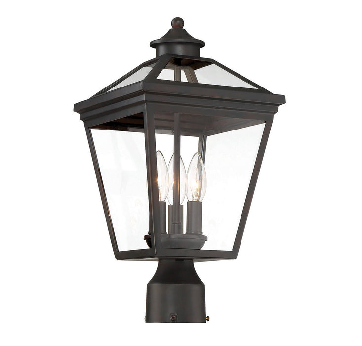 Savoy House - 5-147-13 - Three Light Post Lantern - Ellijay - English Bronze