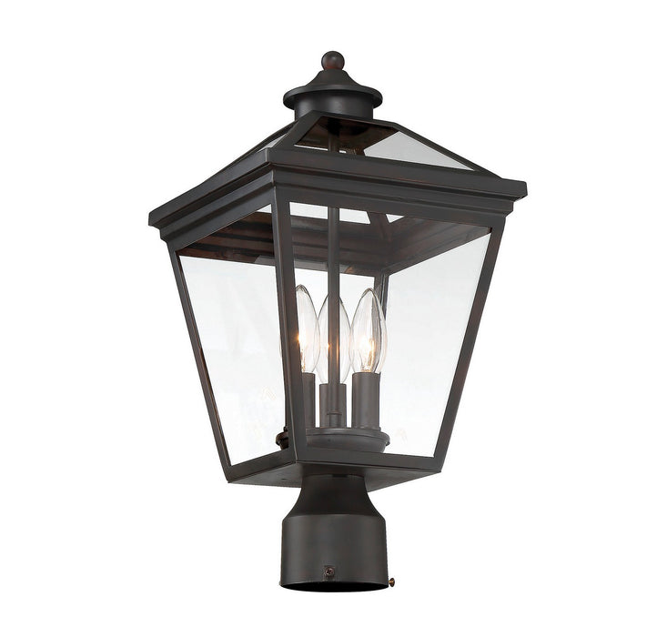 Savoy House - 5-147-13 - Three Light Post Lantern - Ellijay - English Bronze