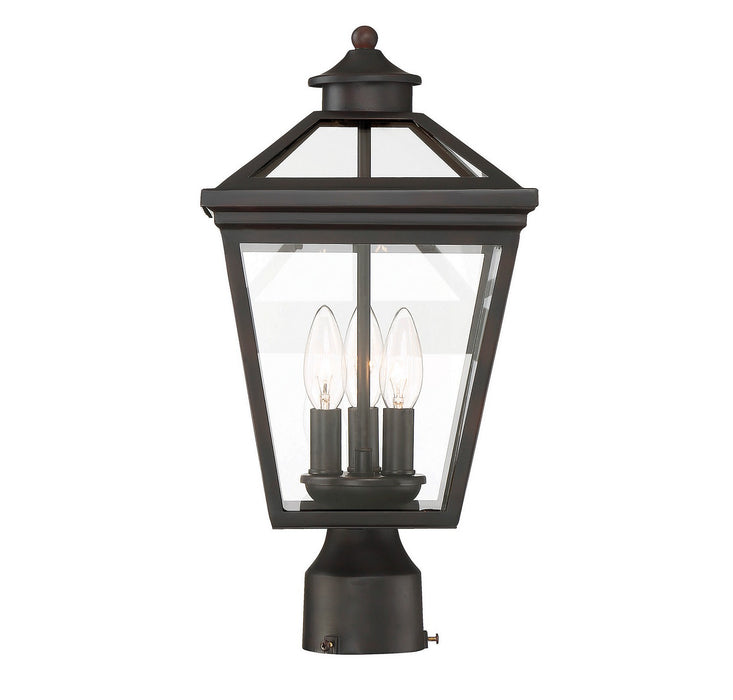 Savoy House - 5-147-13 - Three Light Post Lantern - Ellijay - English Bronze