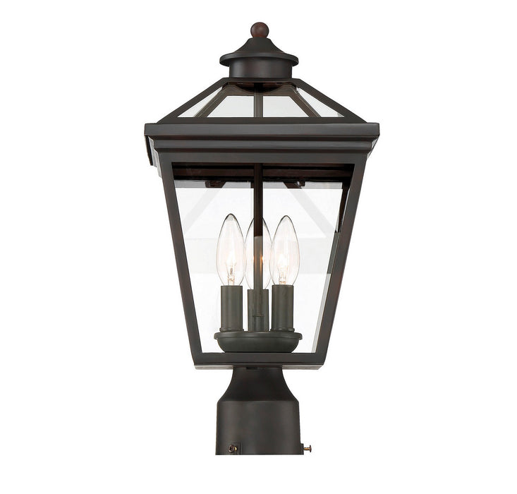 Savoy House - 5-147-13 - Three Light Post Lantern - Ellijay - English Bronze