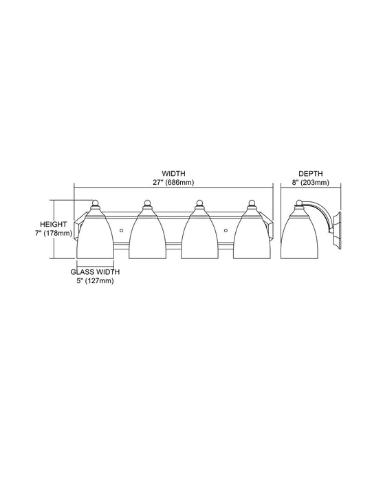 ELK Home - 570-4N-S - Four Light Vanity - Mix-N-Match - Satin Nickel