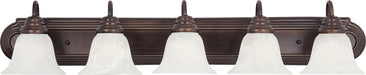 Maxim - 8015MROI - Five Light Bath Vanity - Essentials - 801x - Oil Rubbed Bronze