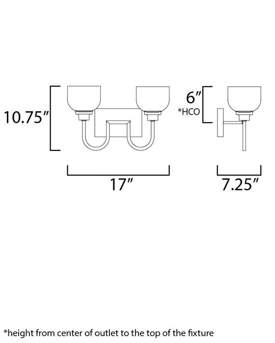 Swale Bath Vanity Light-Bathroom Fixtures-Maxim-Lighting Design Store