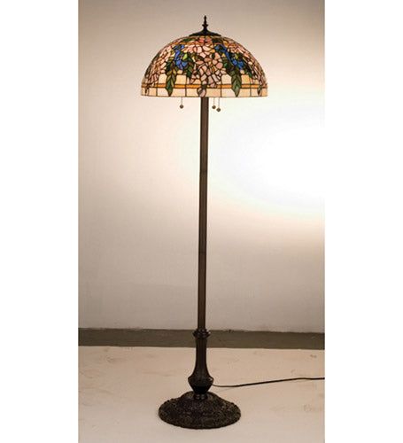 Meyda Tiffany - 30768 - 63" Floor Lamp - Lilac - Warm Mahogany Bronze